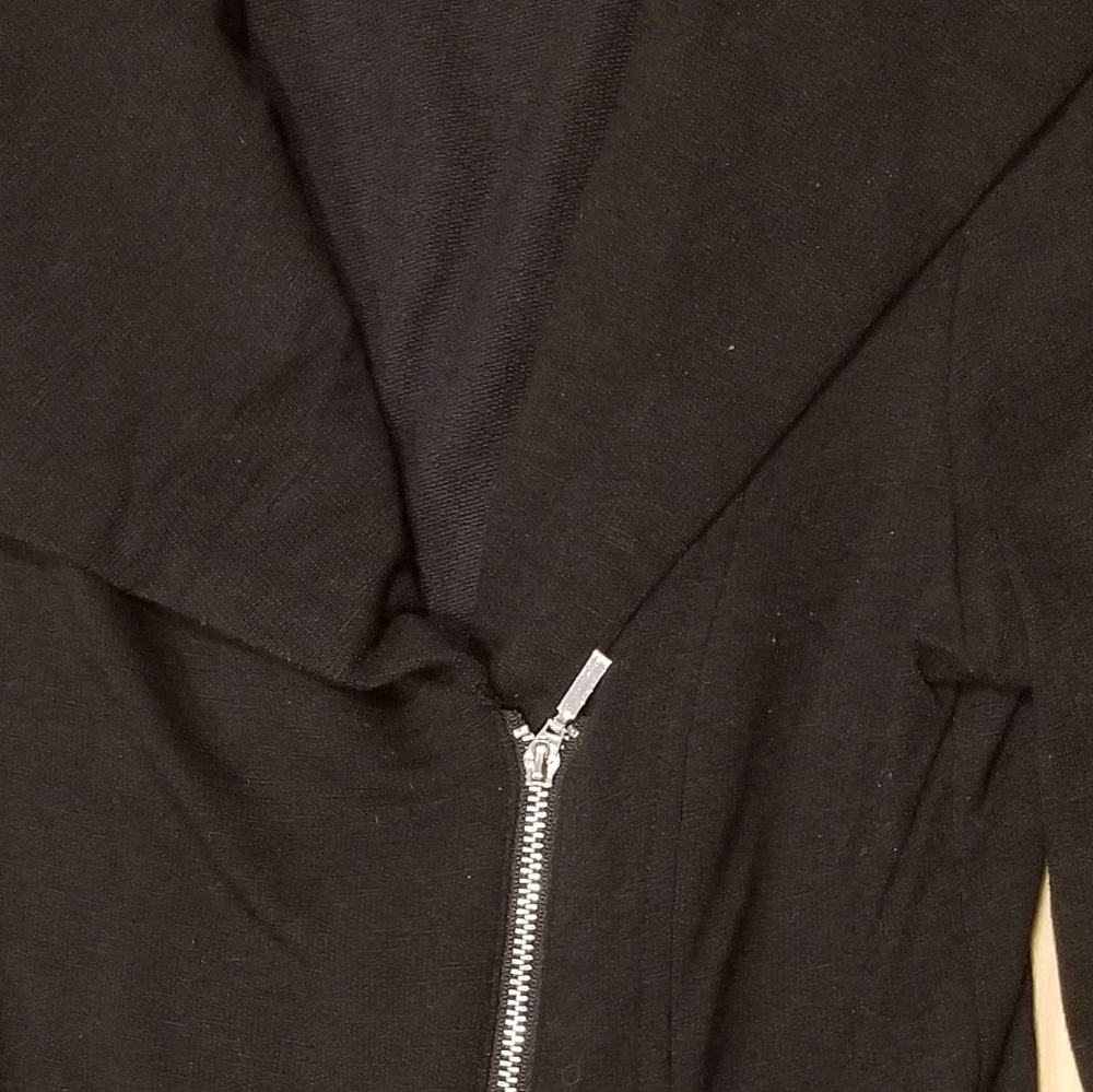 Mossimo Black Asymmetrical Jacket. - image 2